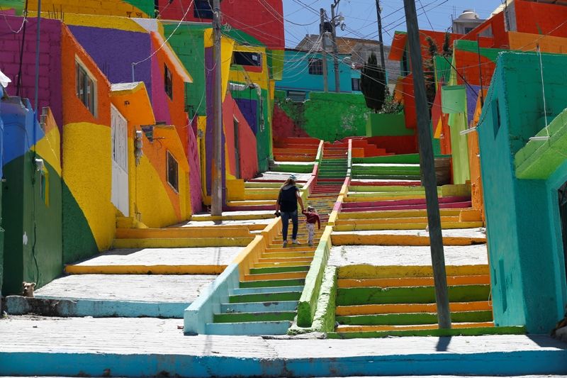 پالمیتاس | رنگین کمان پالمیتاس در شهر پاچوکا مکزیک