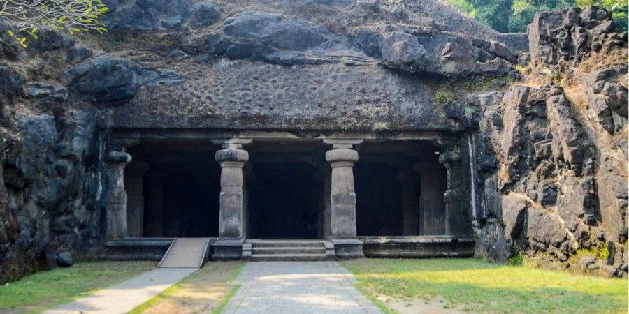 غارهای الفانتا یا غارهای فیل هند؛ عجایب کنده کاری در غار