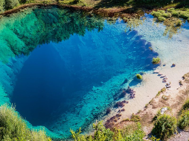 زیبایی‌های خیره کننده چشمه چشم زمین: یک چشم آبی در قلب کرواسی