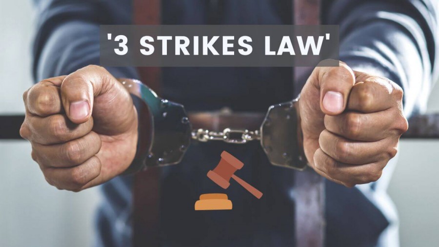 سه ضربه تا حبس ابد: تحلیل حقوقی قانون سه ضربه یا Three-Strikes Law در آمریکا