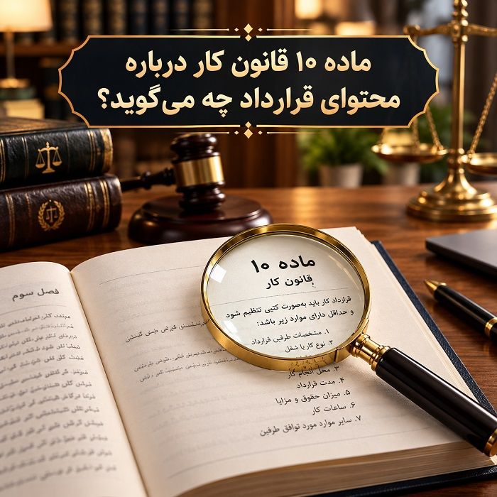نحوه تنظیم قرارداد کار مطابق قانون کار + بندهای ضروری