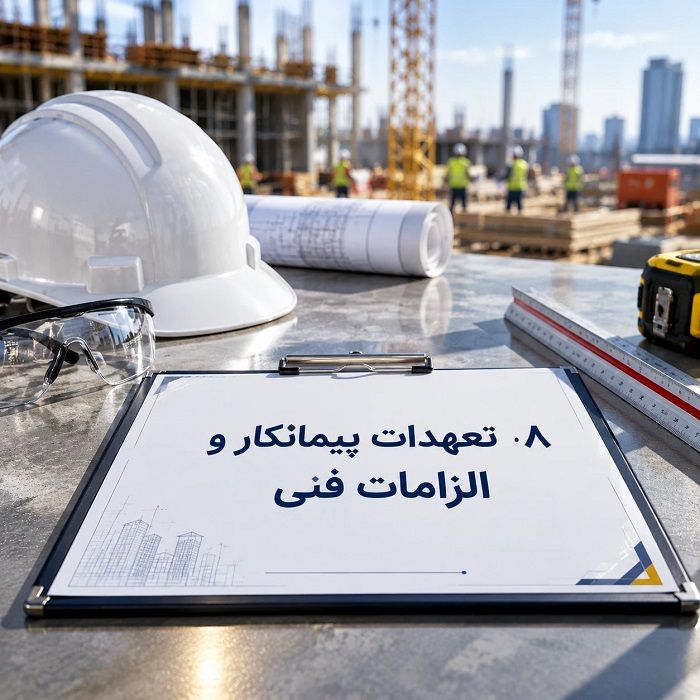 قرارداد پیمانکاری شامل چه بندهایی است؟ راهنمای حقوقی تنظیم قرارداد و پیشگیری از اختلافات مالی