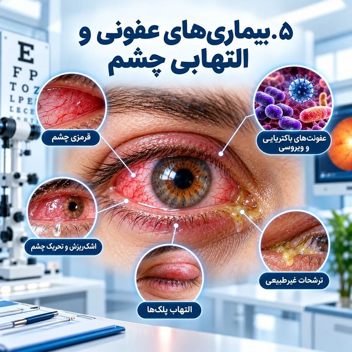 انواع بیماریهای چشم؛ معرفی شایعترین بیماریها، علائم، علل و روشهای درمان