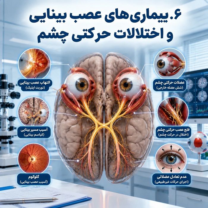 انواع بیماریهای چشم؛ معرفی شایعترین بیماریها، علائم، علل و روشهای درمان
