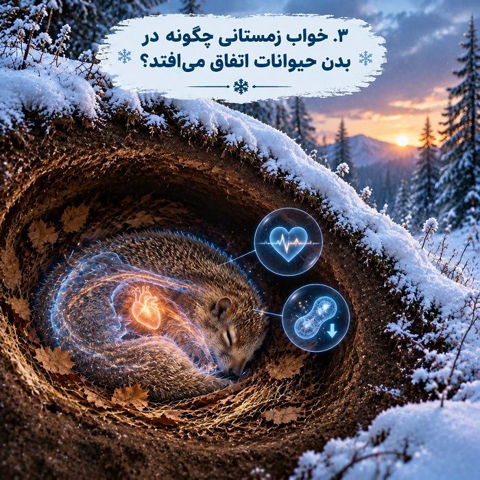 خواب زمستانی چیست؟ علت، مراحل و فهرست حیوانات خواب زمستانی
