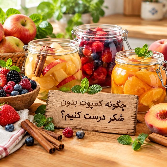 طرز تهیه کمپوت خانگی با انواع میوه؛ ساده، خوشمزه و بدون مواد نگهدارنده