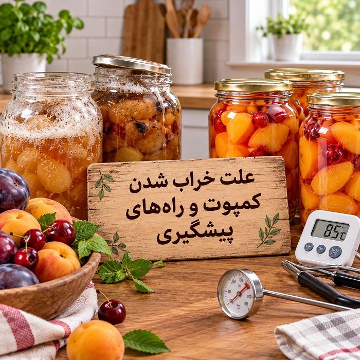 طرز تهیه کمپوت خانگی با انواع میوه؛ ساده، خوشمزه و بدون مواد نگهدارنده