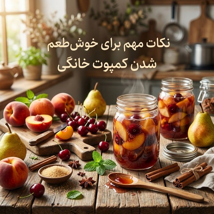 طرز تهیه کمپوت خانگی با انواع میوه؛ ساده، خوشمزه و بدون مواد نگهدارنده