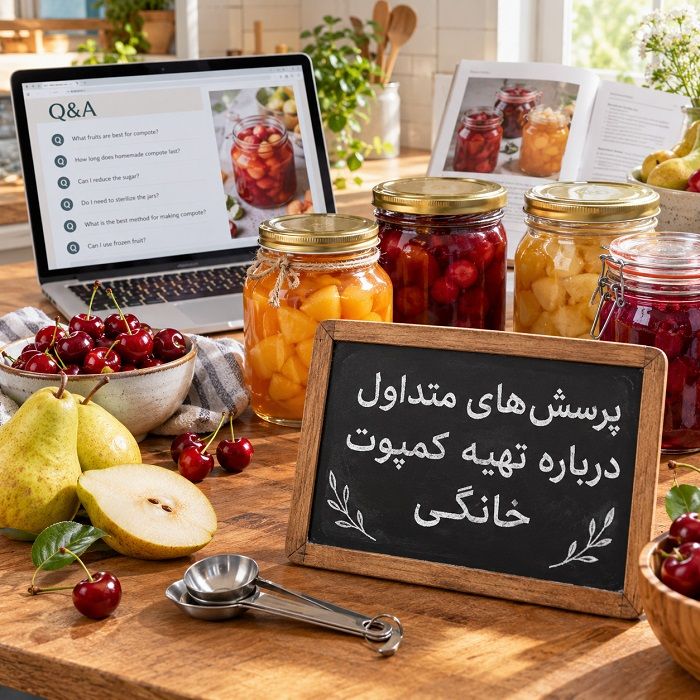طرز تهیه کمپوت خانگی با انواع میوه؛ ساده، خوشمزه و بدون مواد نگهدارنده