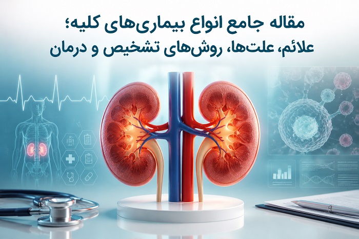 مقاله جامع انواع بیماریهای کلیه؛ علائم، علتها، روشهای تشخیص و درمان