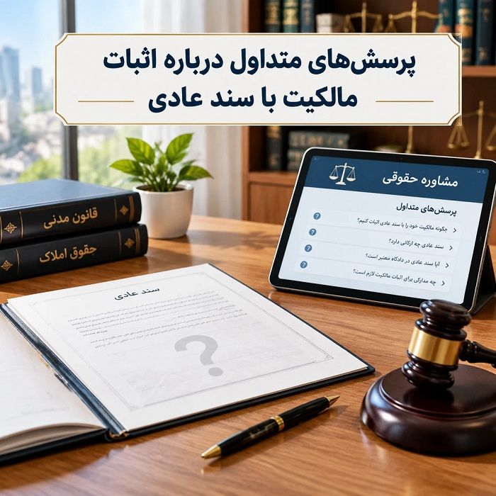 سند عادی دارم؛ چطور مالکیت خود را در دادگاه ثابت کنم؟