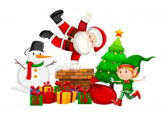 بابانوئل و جوراب بالای شومینه | بابانوئل و سفر با گوزن ها