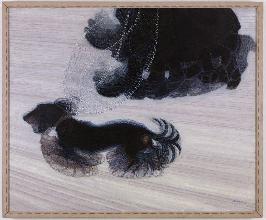 نقاشی Dynamism of a Dog on a Leash 