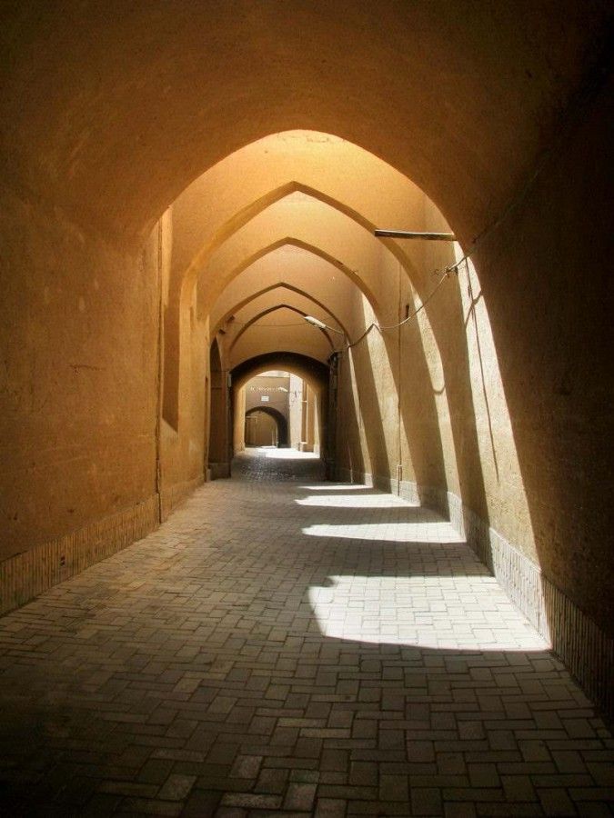 معماری کوچه های بافت تاریخی یزد